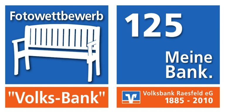 Platz ist auf der kleinsten Bank -Volksbank Raesfeld