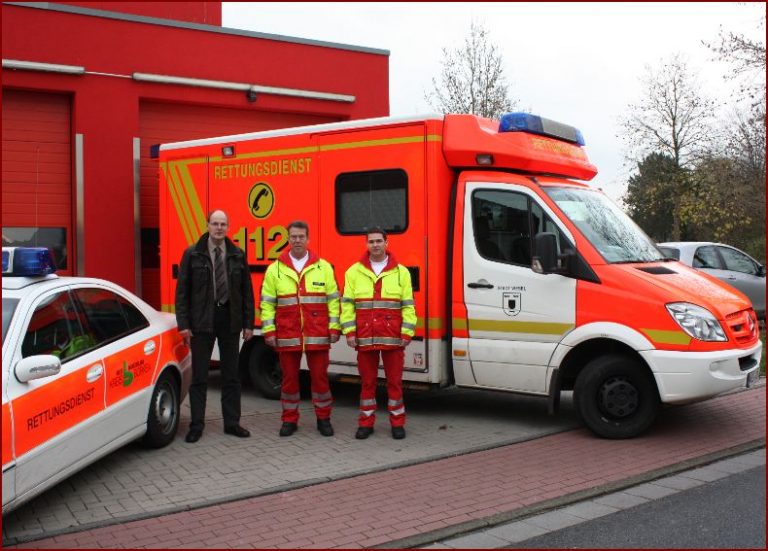 Rettungswagen aus Schermbeck kommt in Erle zum Einsatz