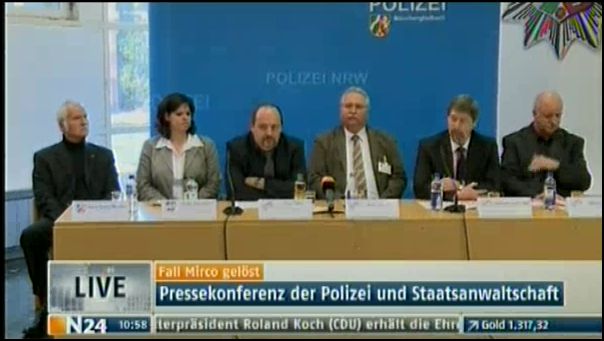 Endlich geklärt der Fall Mirco  -Link zur Pressekonferenz