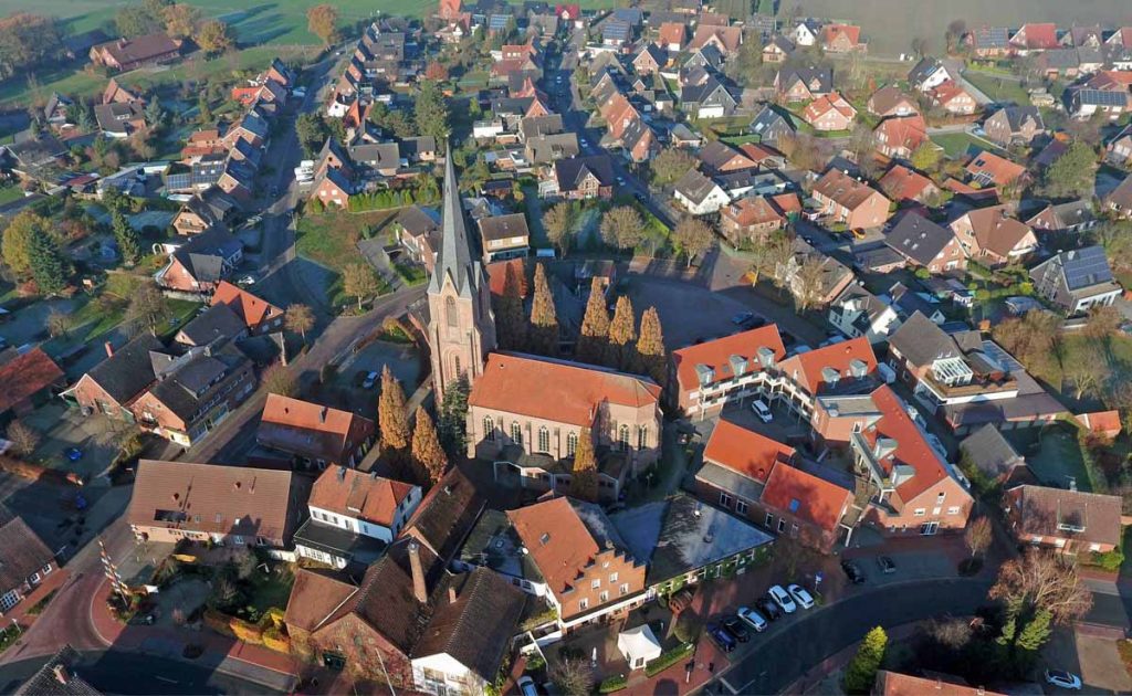 Erle-Dorf im Münsterland und ihre Dorfmitte
