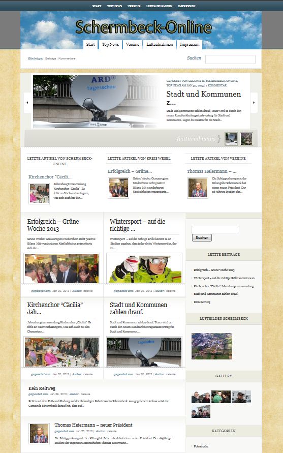 Neuer Schermbecker Blog ist fertig – es ist vollbracht