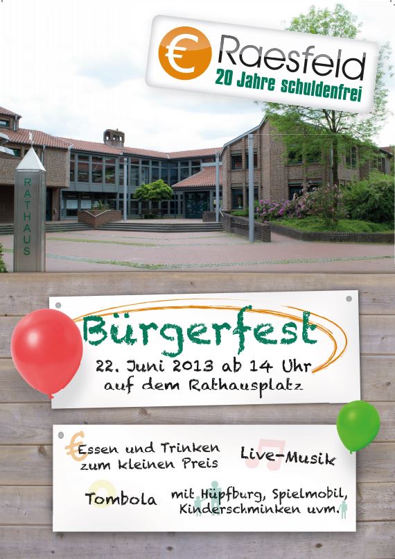 Großes Bürgerfest zur Schuldenfreiheit