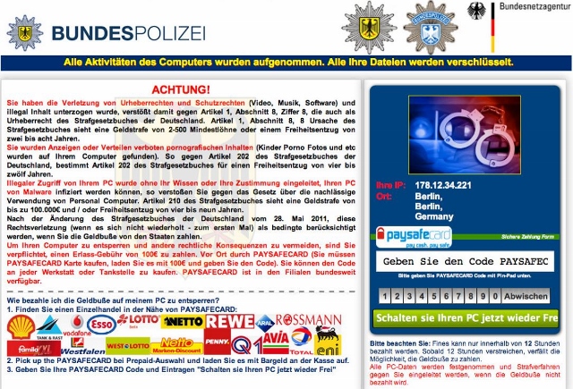 LKA – Warnung vor aktueller Variante eines Erpressungstrojaners