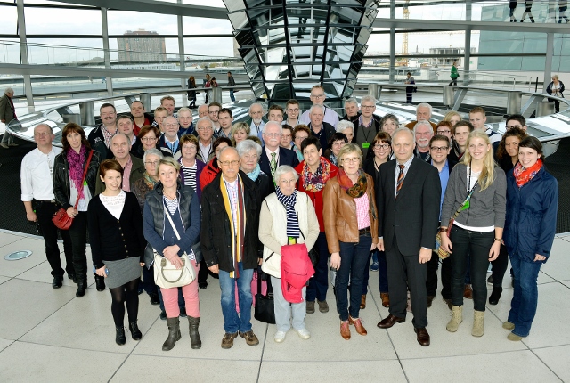 Münsterländer stiegen dem Parlament auf’s Dach