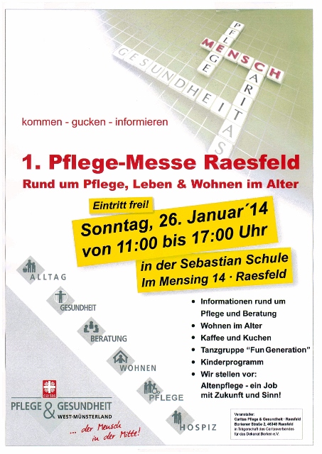 1. Pflege-Messe in Raesfeld über ihre „Liebe“ zum Beruf
