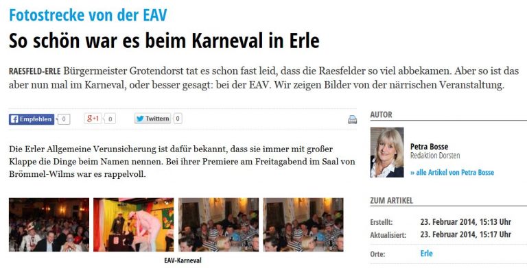 Raesfeld steht wieder Kopf – RCV lud zur 1. Sitzung