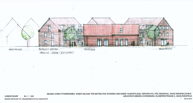 Planungsausschuss stellte das neue Gebäude an der Erler Kirche vor
