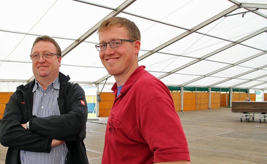 Vater und Sohn - Festwirte Erle Benedikt und Wenzel Schwering