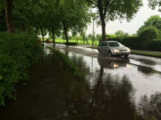 Unwetter in der Schlossfreiheit Raesfeld