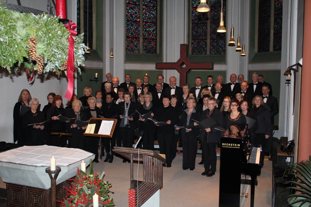 Kirchenchor St. Silvester Erle gestaltet die Schlussandacht in der St. Silvester Kirche