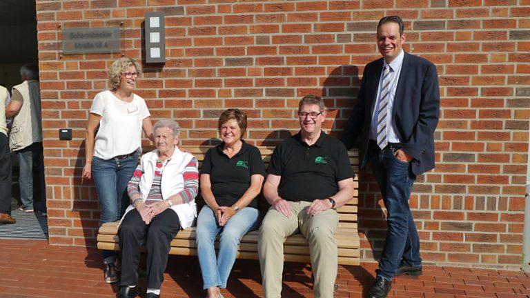 Plauderbank nun auch in Erle