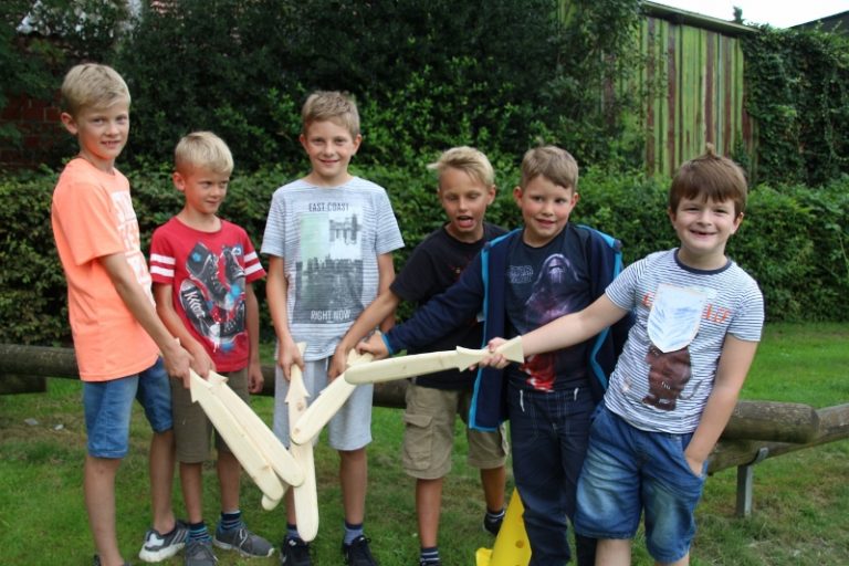 Kleine Ritter bei der Ferienspielaktion