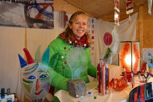 Glaskünstlerin Birgit Kölking