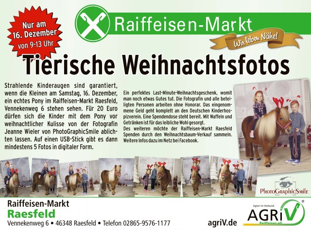 Fotoshooting im Raiffeisen-Markt in Raesfeld