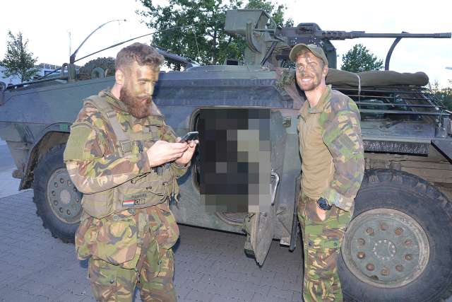 Niederländische Armee Manöver in Raesfeld