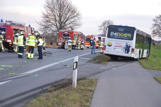 Unfall in Raesfeld mit Schulbus
