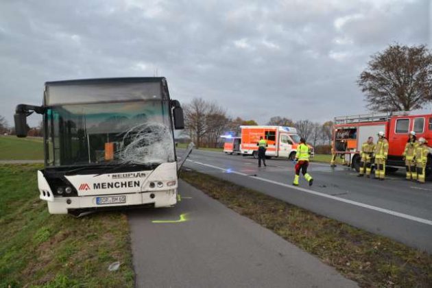 Unfall in Raesfeld mit Schulbus