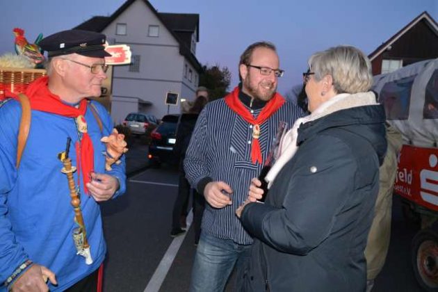Traditioneller Empfang des Kappestreck aus B&uuml;derich