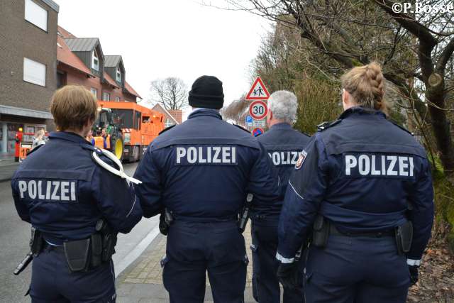 Polizei Rosenmontag Raesfeld