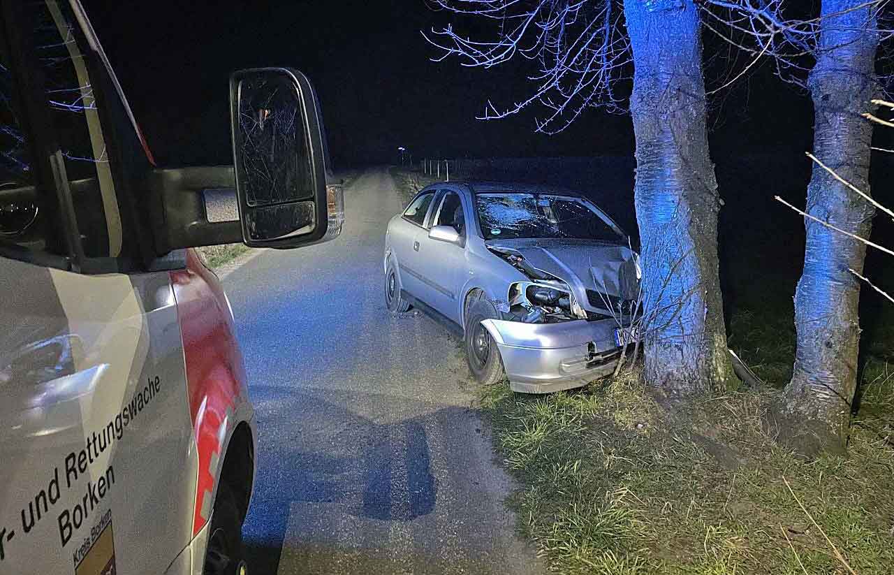 Unfall-Raesfeld-Erle-Mühlenweg