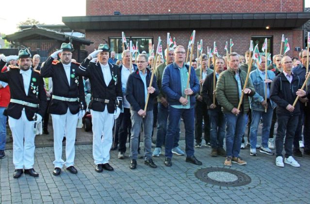 Sch&uuml;tzenfest Erle 2024 Krankniederlegen Ehrenma