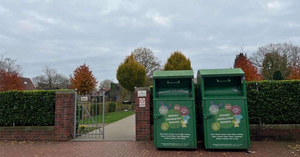 Altglas- und Altkleidercontainer Raesfeld