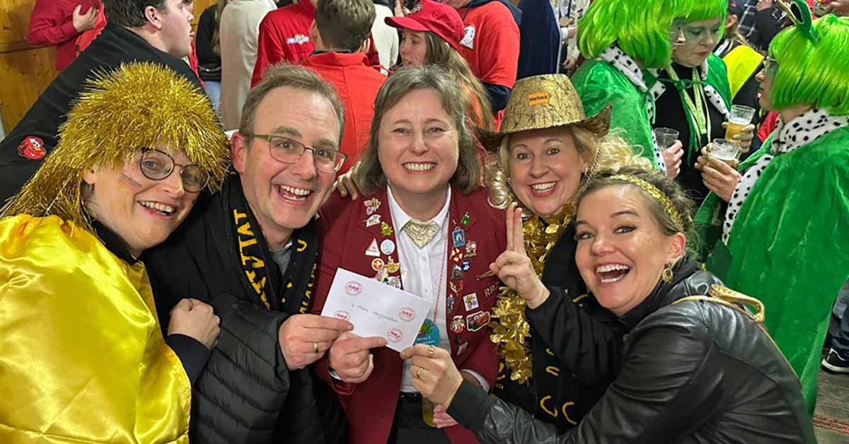 Golddorf Marbeck beim Rosenmontagsumzug in Raesfeld 2025 wieder dabei