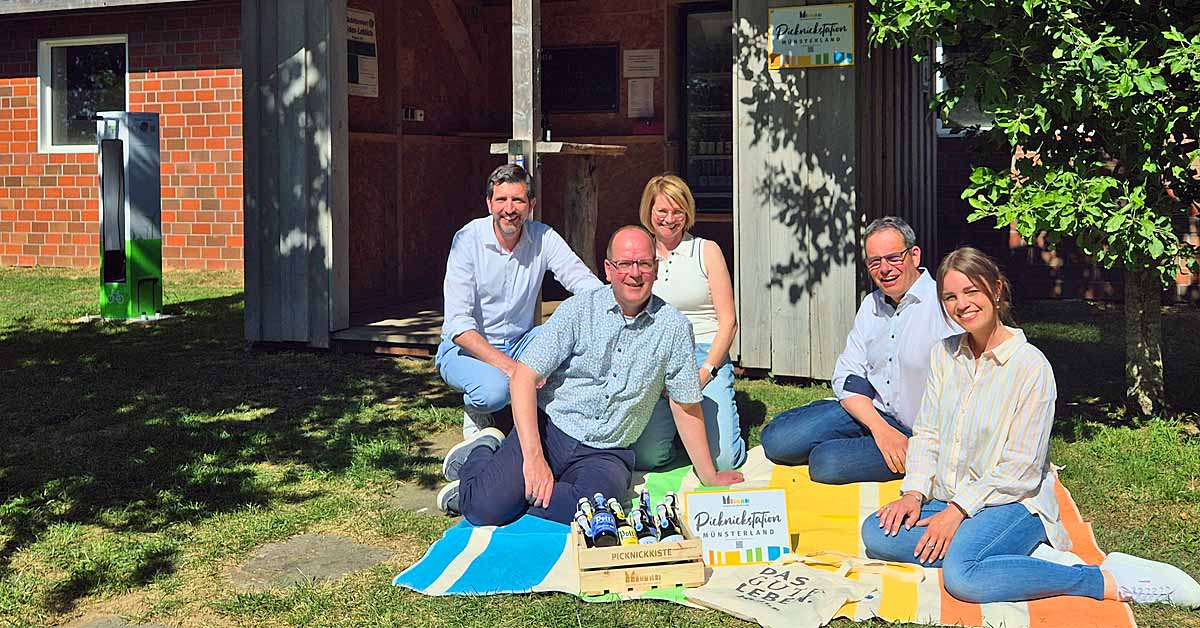 Neue Picknickstationen im Münsterland. Münsterland erleben