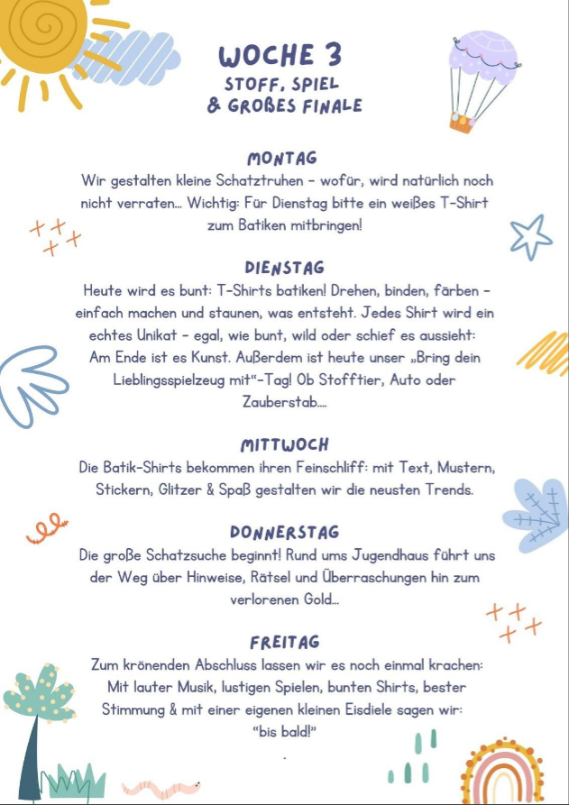 Ferienprogramm Raesfeld 2025