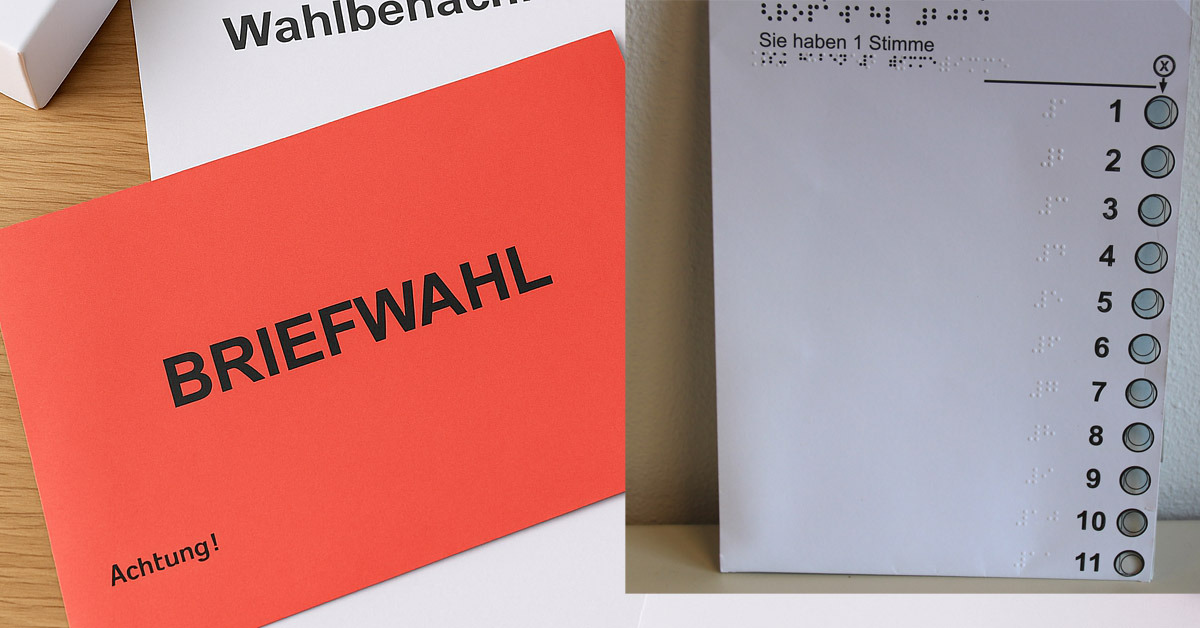 Kommunalwahl für Sehbehinderte- und Blinde-Menschen Kreis Borken