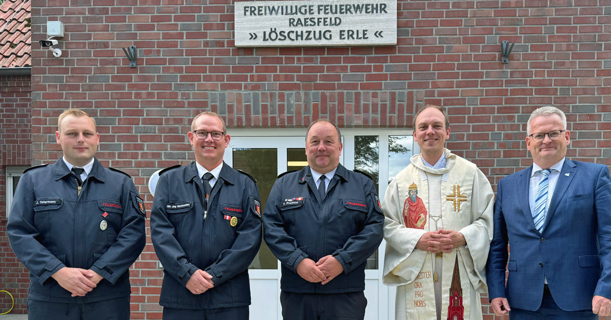 Feuerwehr Gerätehaus der Freiwilligen Feuerwehr Raesfeld - Löschzug Erle eingeweiht