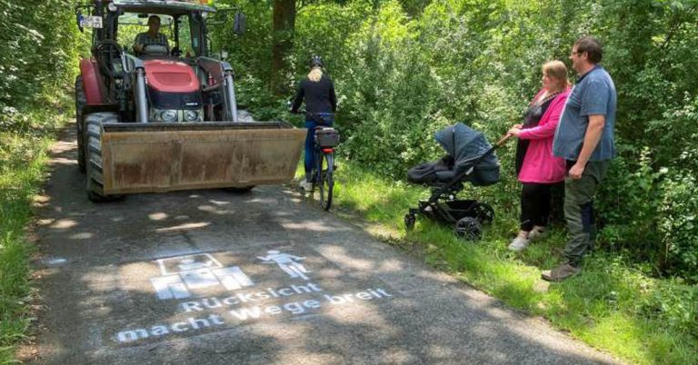 Rücksicht macht Wege frei-Landwirtschaftswege
