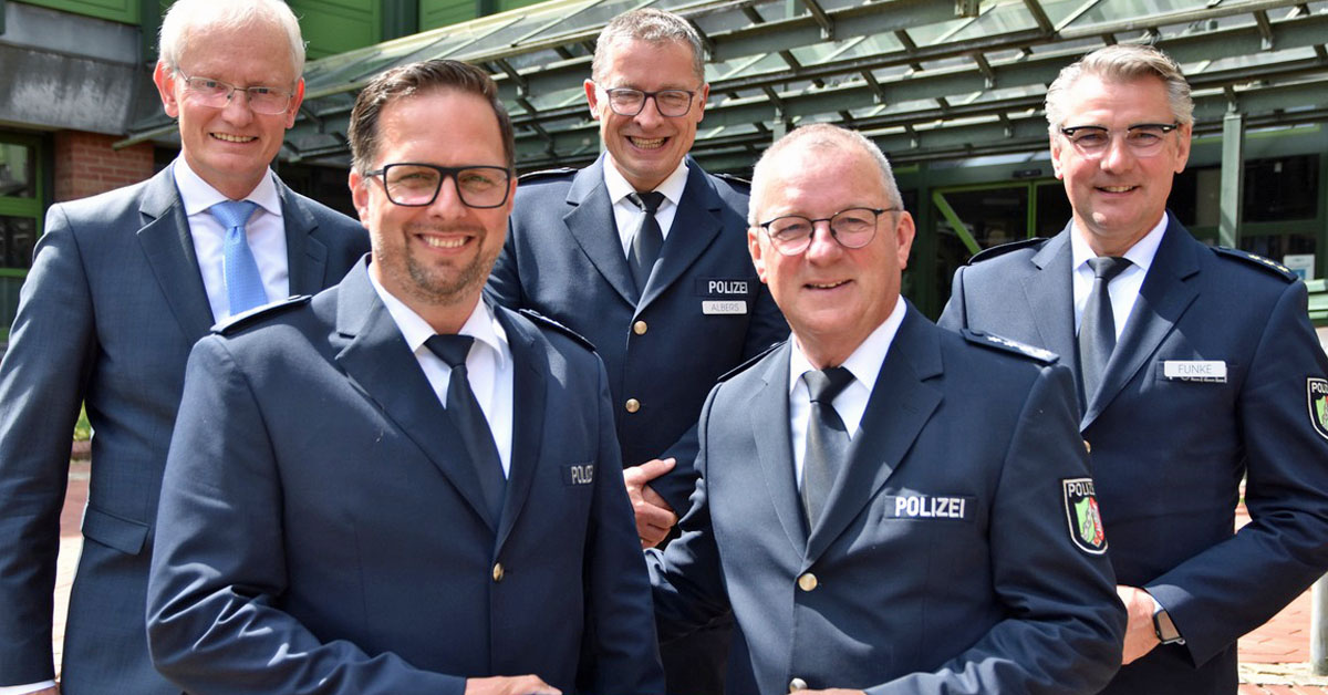 Wachleiterwechsel Polizei Kreis Borken-Holger Boehm übernimmt