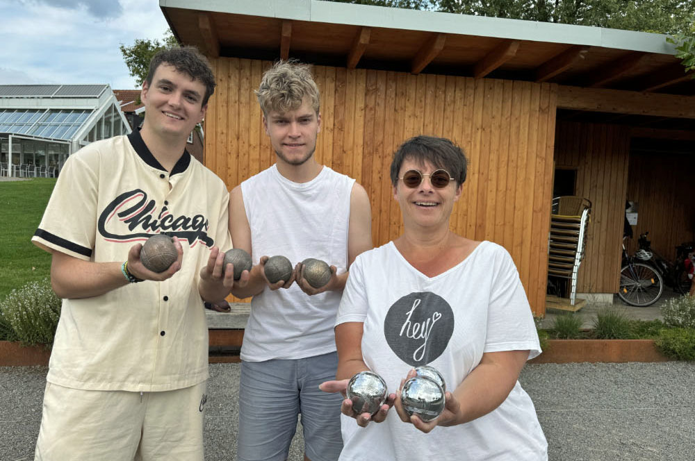 Bürgerpark Raesfeld und die Boule-Anlage zieht auch Touristen an. 