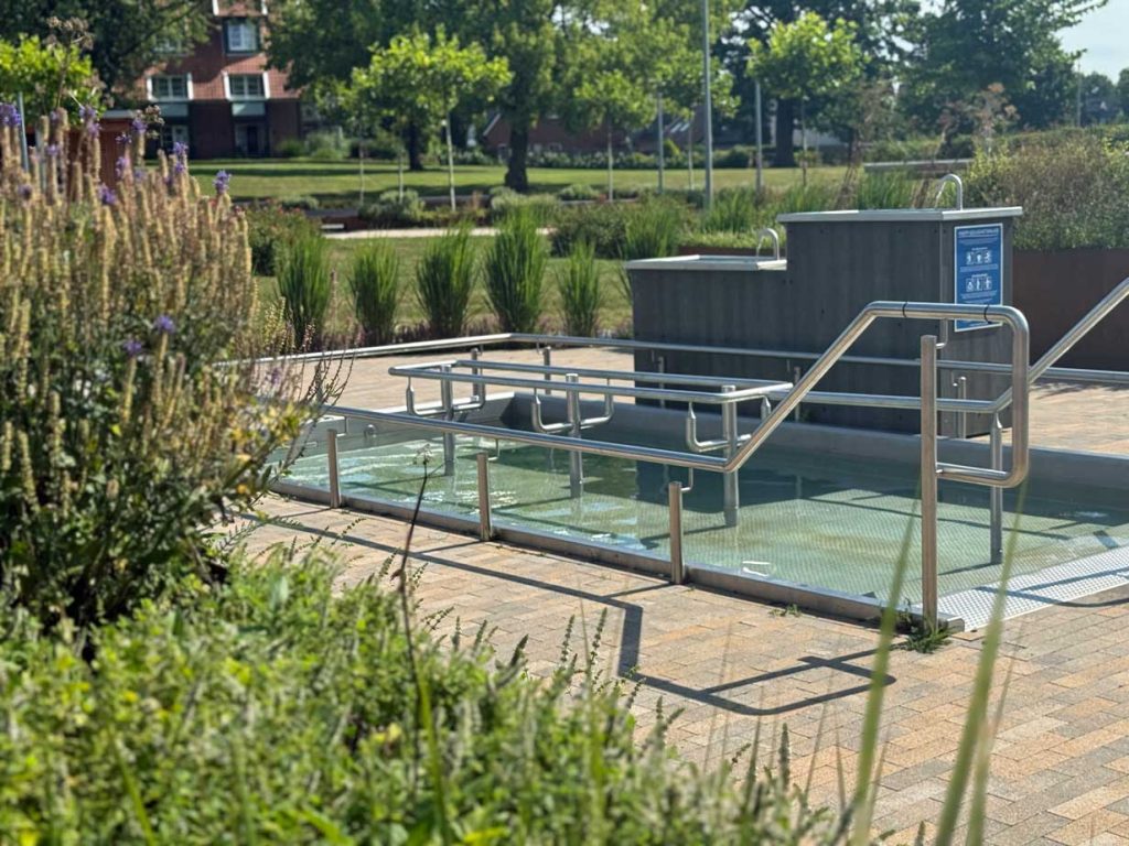 Bürgerpark Raesfeld bietet für alle Kneipp-Freunde ein Tretbeckbecken an. 