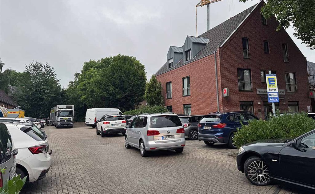 Edeke-Markt Erle setzt zukünftig auf Parkraumüberwachung. 