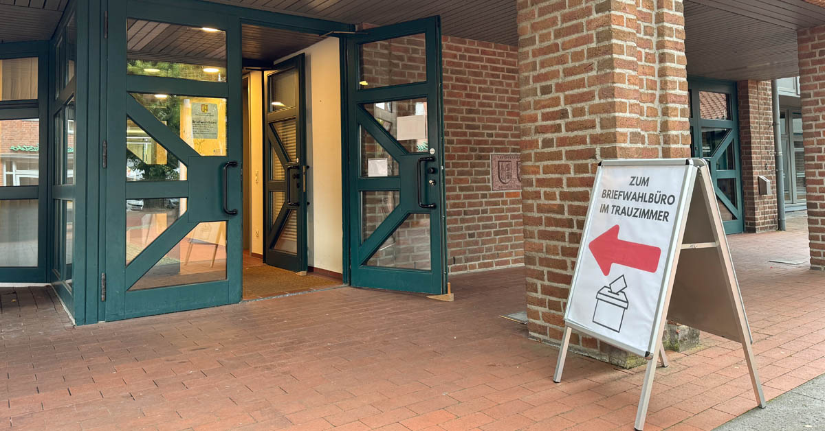 Briefwahlbüro Kommunalwahl Raesfeld 2025