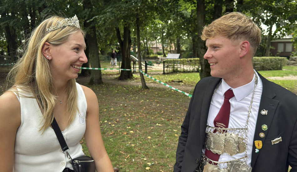 Das neuer Königspaar der junggesellenschützen Raesfeld mit König Peter Timmermann und Meike Terhardt