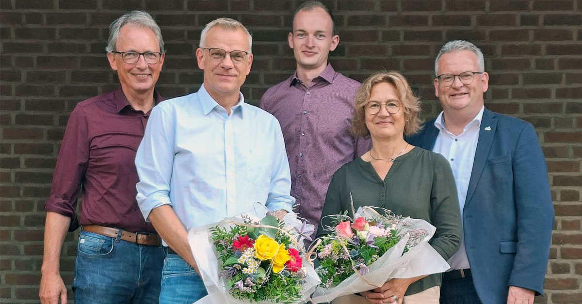 Dienstjubiläen im Raesfelder Rathaus Ulrike Pieper und Stefan Bröker geehrt