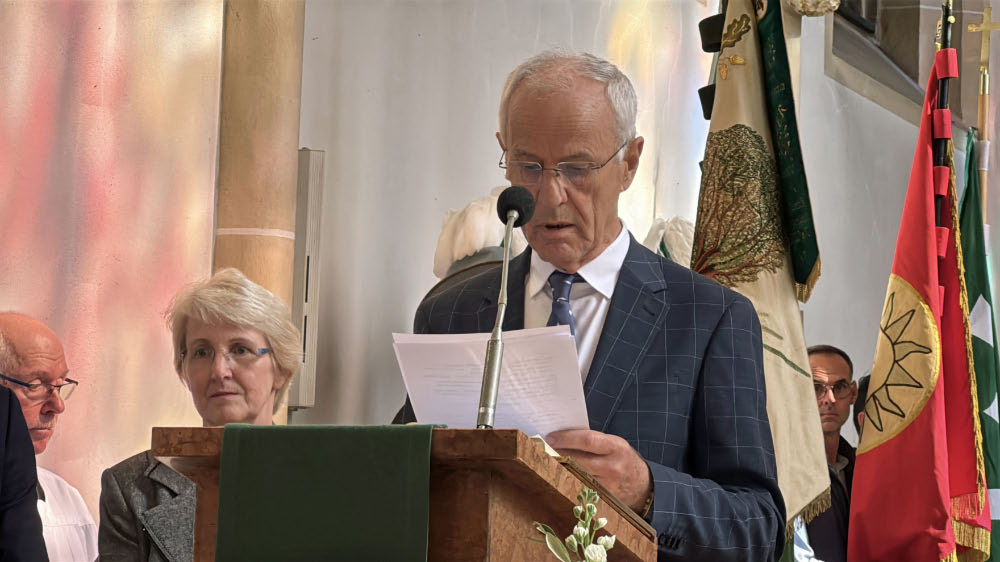 Georg Badurczyk bei der Einweihung Gemeinschaftshaus Martinus in Raesfeld
