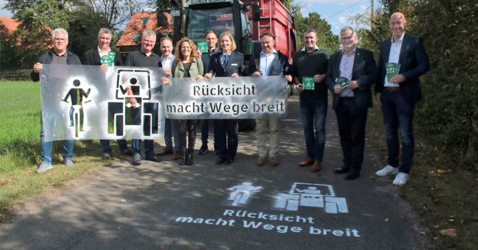 Rücksicht macht Wege frei-Bündnis in Raesfeld für mehr Sicherheit auf Feld- und Wirtschaftswegen