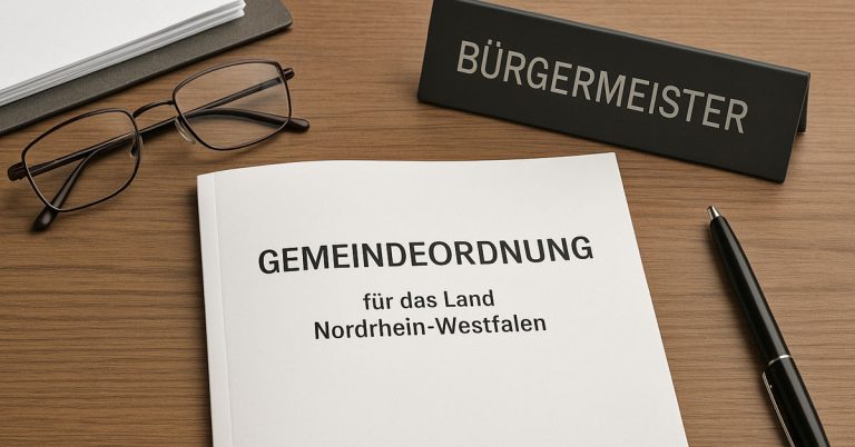 Was darf ein Bürgermeister, und was nicht-Gemeindeverordnung NRW