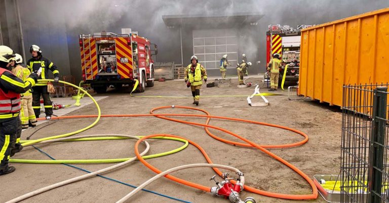 Feuerwehrübung Löschzug Erle und Rhade
