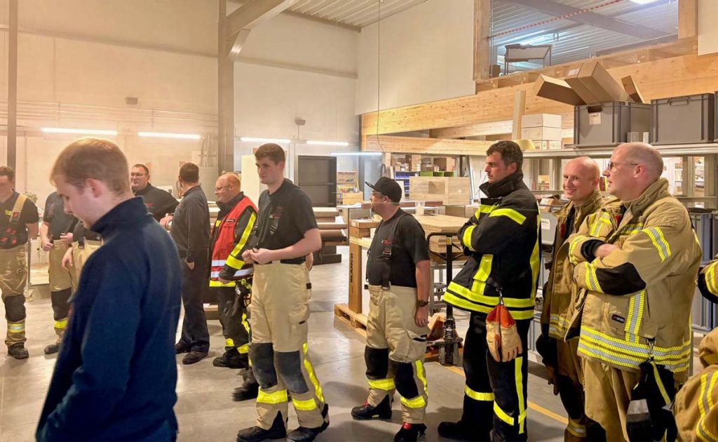 Gemeinsame Feuerwehrübung-Löschzug Erle und Rhade
