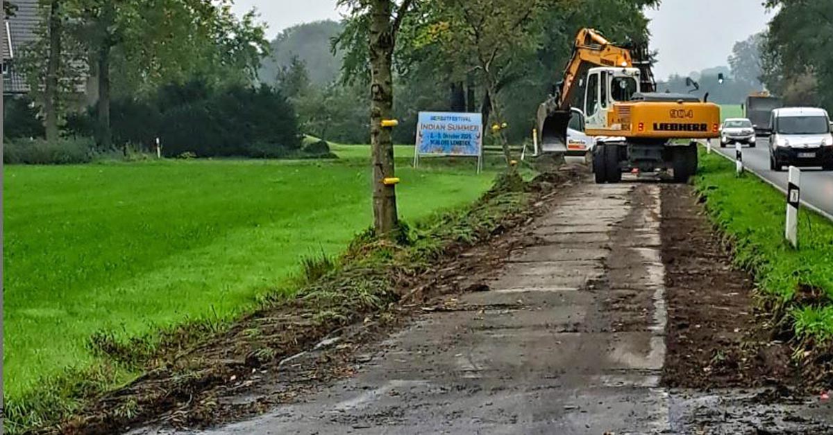 Radweg-Sanierung B70-Borken