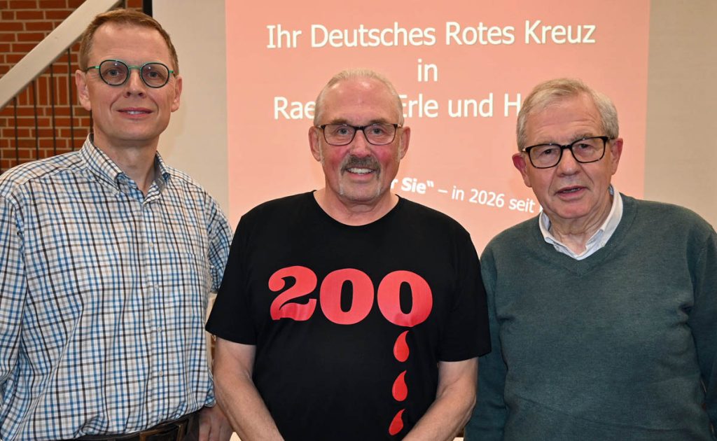 Ehrung für Blutspender | DRK Raesfeld ehr langjährige Spender