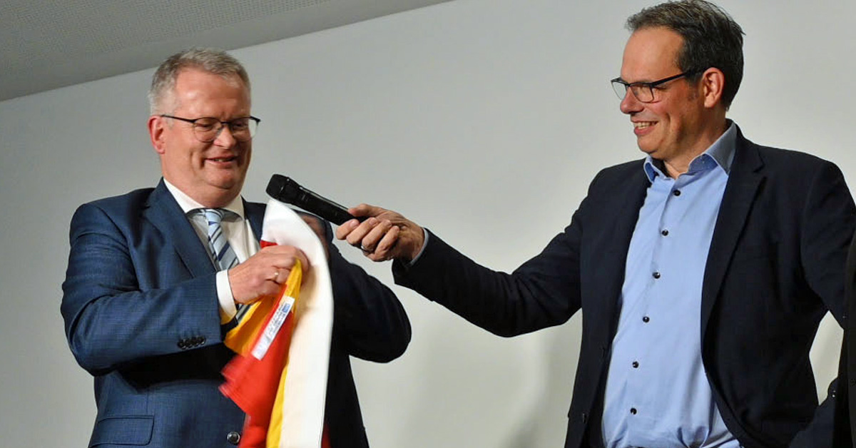 Fahnenklau in Raesfeld-Verabschiedung Martin Tesing