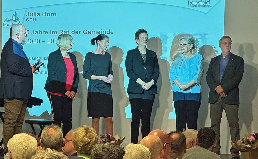 Fünf Jahre im Rat Raesfeld-Verabschiedung