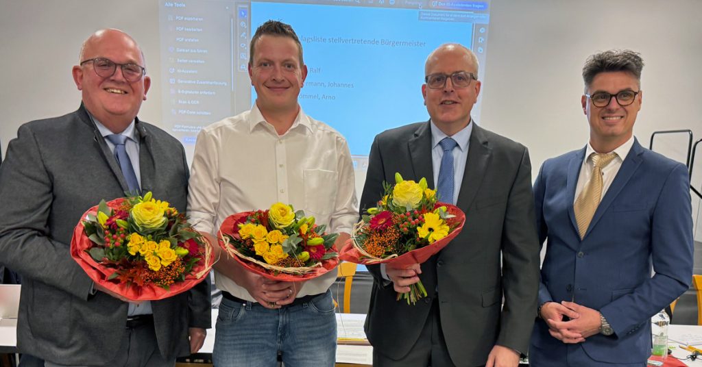 Neuer Bürgermeister Raesfeld und seine Stellvertreter gewählt und vereidigt
