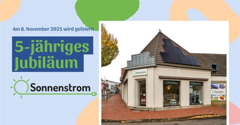 Sonnenstrom feiert 5-jähriges Jubiläum in Raesfeld